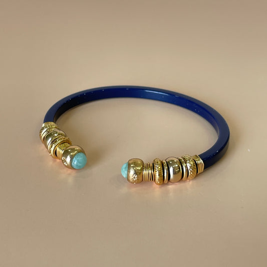 BRAZALETE SARI NAVY - AQUAMARINA