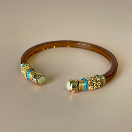 BRAZALETE SARI AMBAR - AMARILLO PALIDO