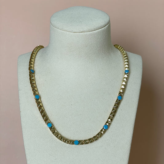 COLLAR ESTOPEROL CON TURQUESA