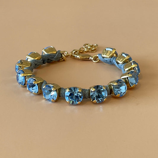 PULSERA SHINE AZUL CON HILO