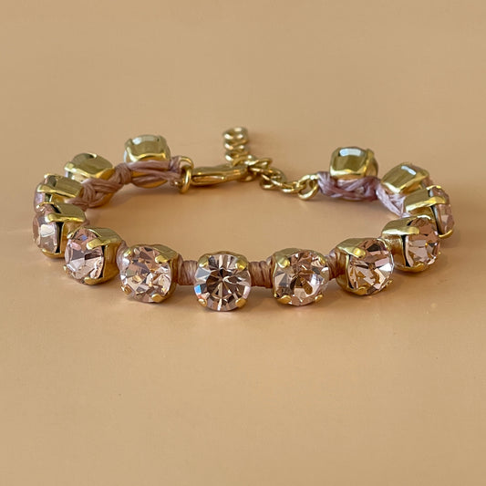 PULSERA SHINE ROSA CON HILO