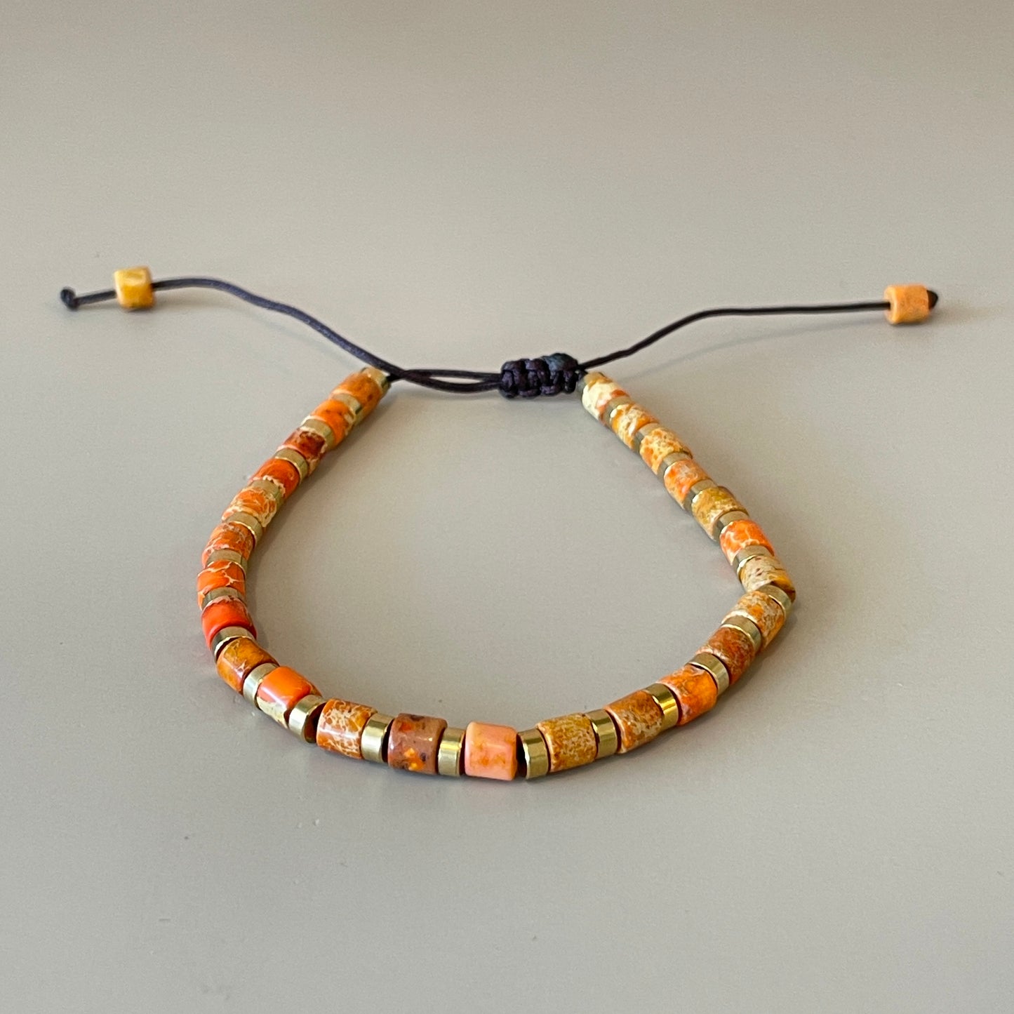 PULSERA DUNA AJUSTABLE NARANJA