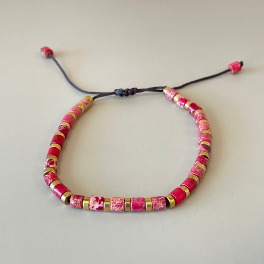 PULSERA DUNA AJUSTABLE ROSA