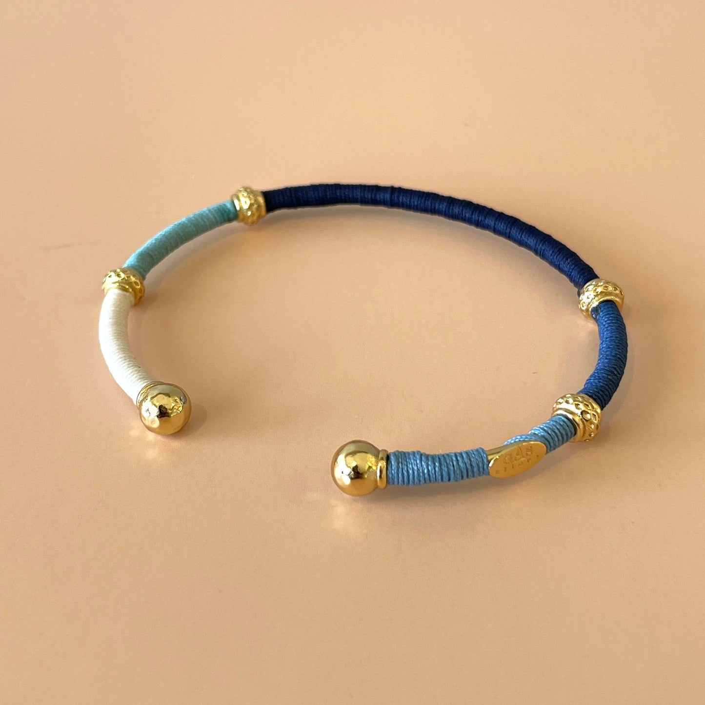 BRAZALETE ZANZIFULL MIX NAVY -GOLD