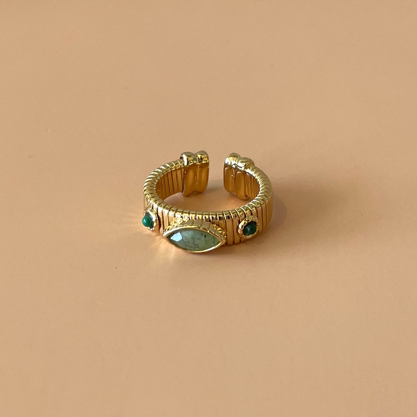 ANILLO STRADA AVENTURINA VERDE
