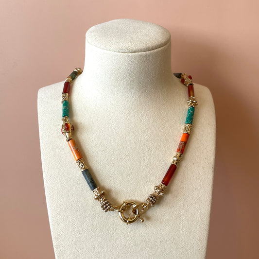 COLLAR KALI COLOR FULL CORAL
