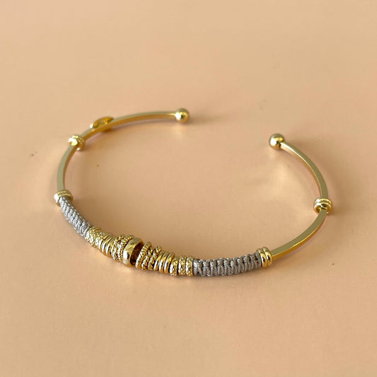 BRAZALETE ZIZANIE GOLD -BEIGE