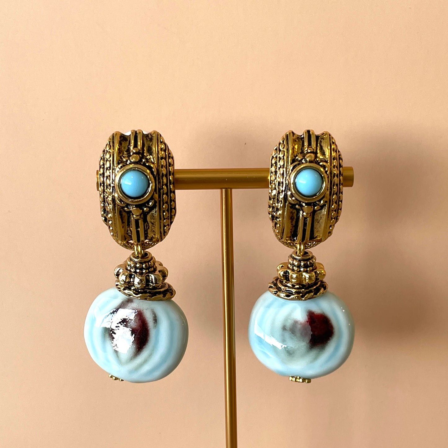 ARETES AURELLE AZUL