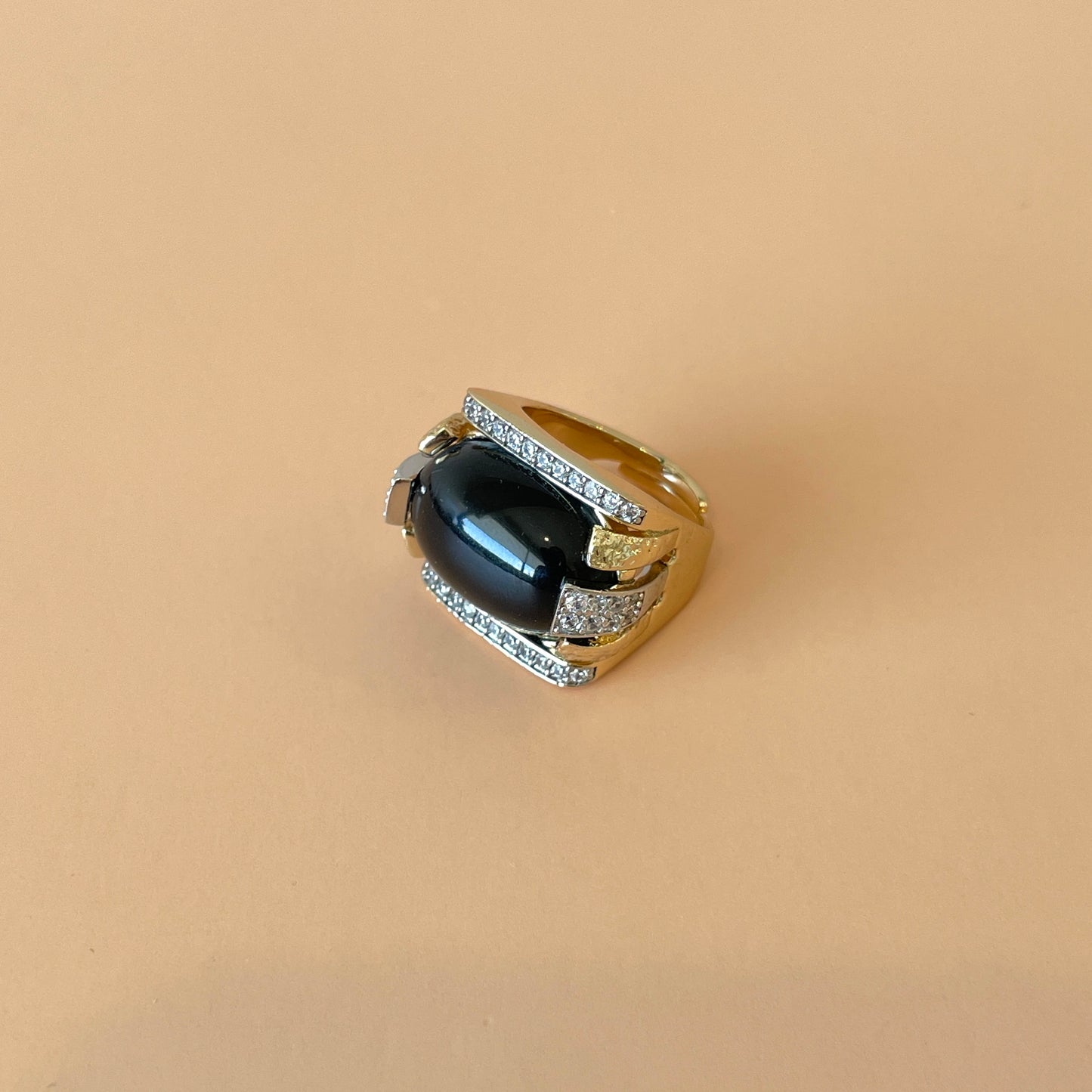 ANILLO CAPRI BLACK AGATE