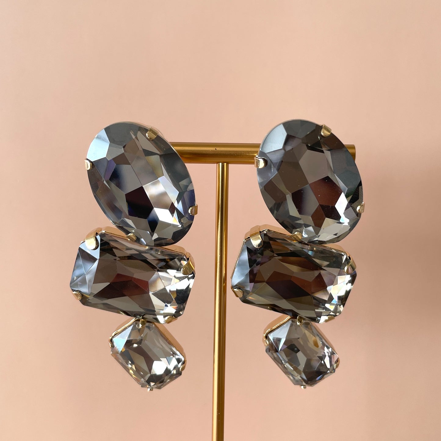 ARETES FLASHY GRIS