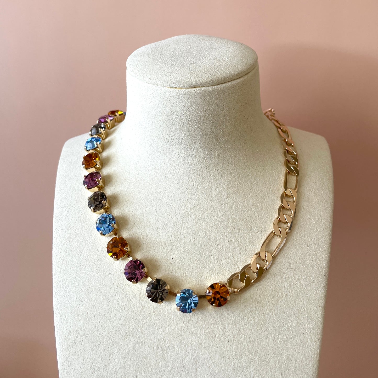 COLLAR SHINE COLORFUL CON CADENA