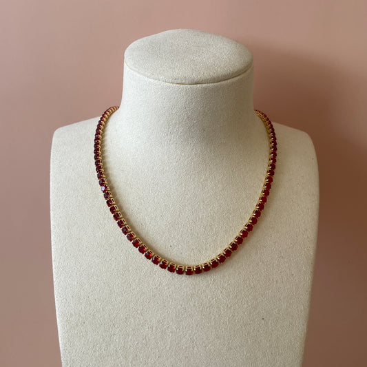 COLLAR TENNIS ROJO