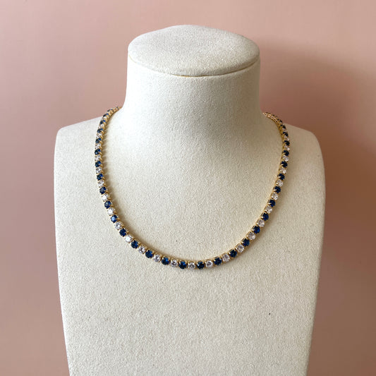 COLLAR TENNIS AZUL -CLEAR
