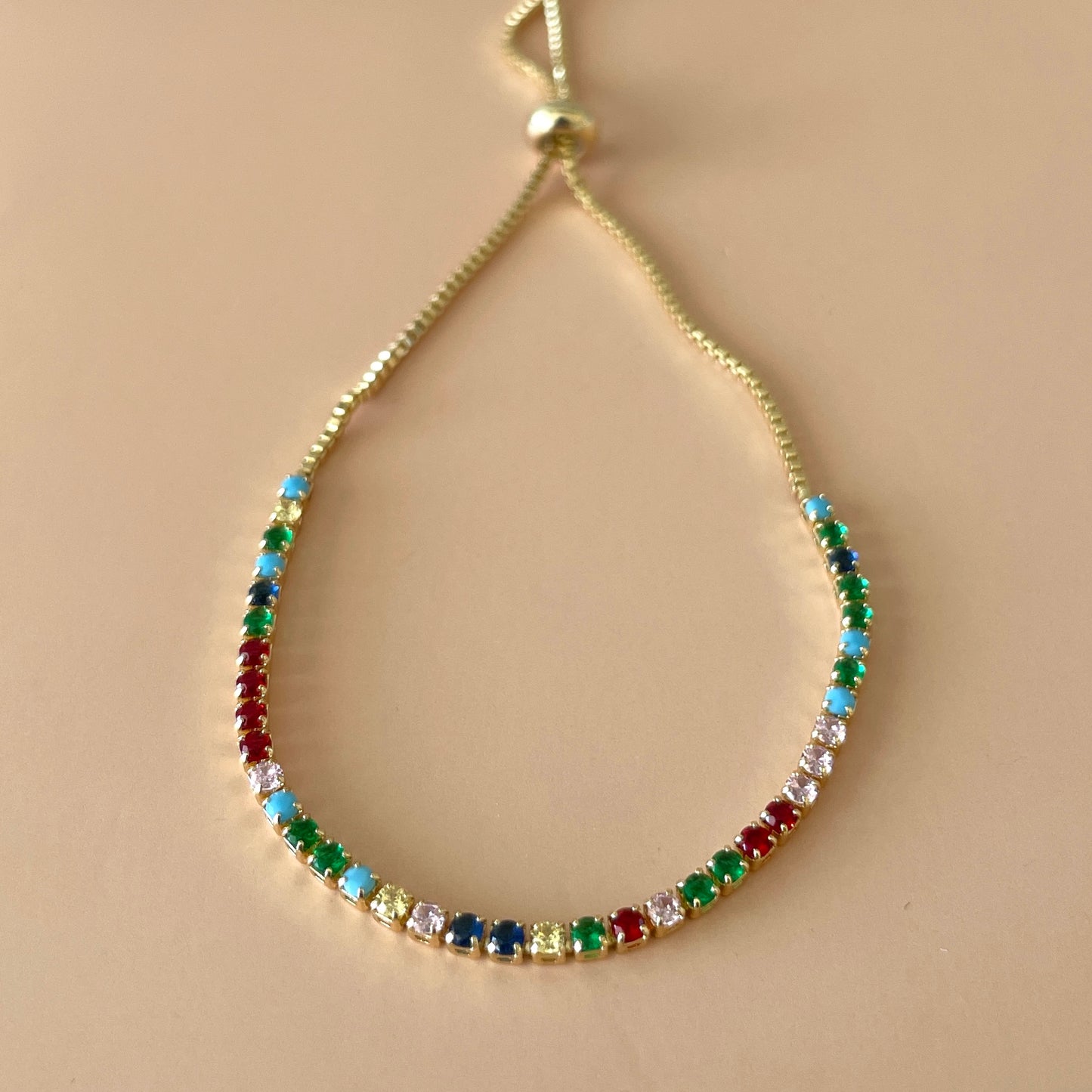 PULSERA AJUSTABLE TENNIS MINI COLORFULL