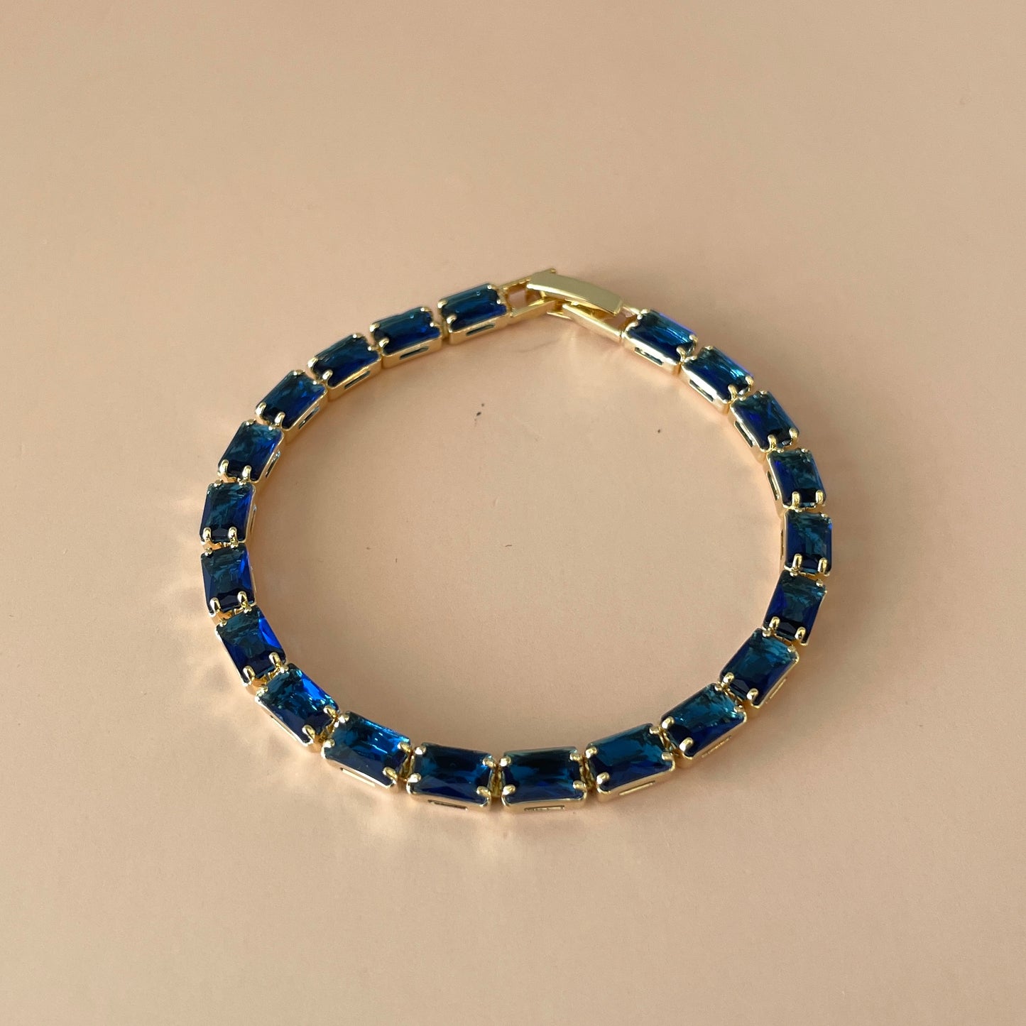 PULSERA BAGUETTE GRANDE AZUL