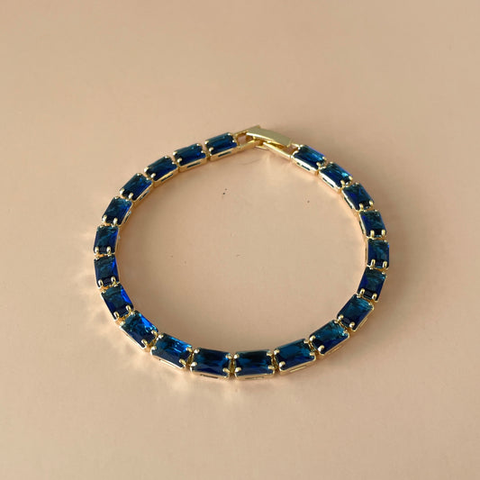 PULSERA BAGUETTE GRANDE AZUL