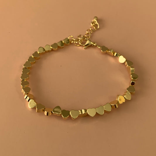 PULSERA GOLD MINI CORAZONES
