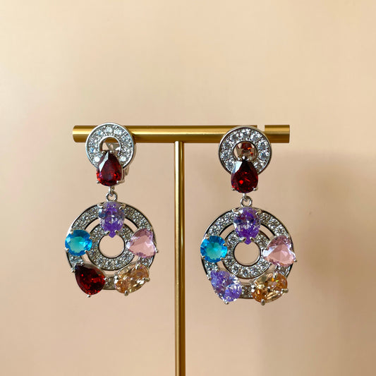 ARETE SILVER COLGANTE CIRCULAR COLORFULL