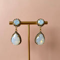 ARETES HEAVEN BLANCO OPAL -GRIS