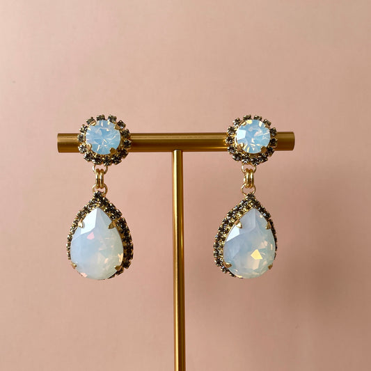 ARETES HEAVEN BLANCO OPAL -GRIS