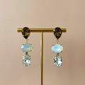 ARETES ROC OVAL GOTA CAFE, OPAL & CLEAR