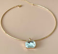 COLLAR MADRID DIJE BAGUETTE CLEAR