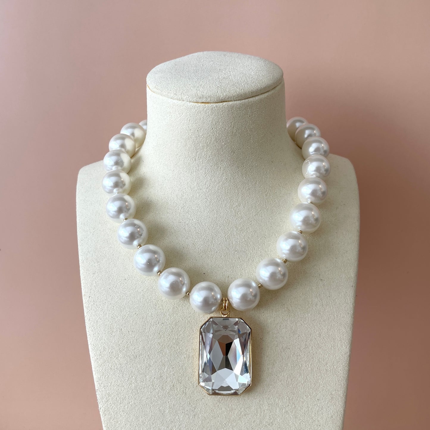 COLLAR CHERRY BLOSSOM PERLAS & CLEAR