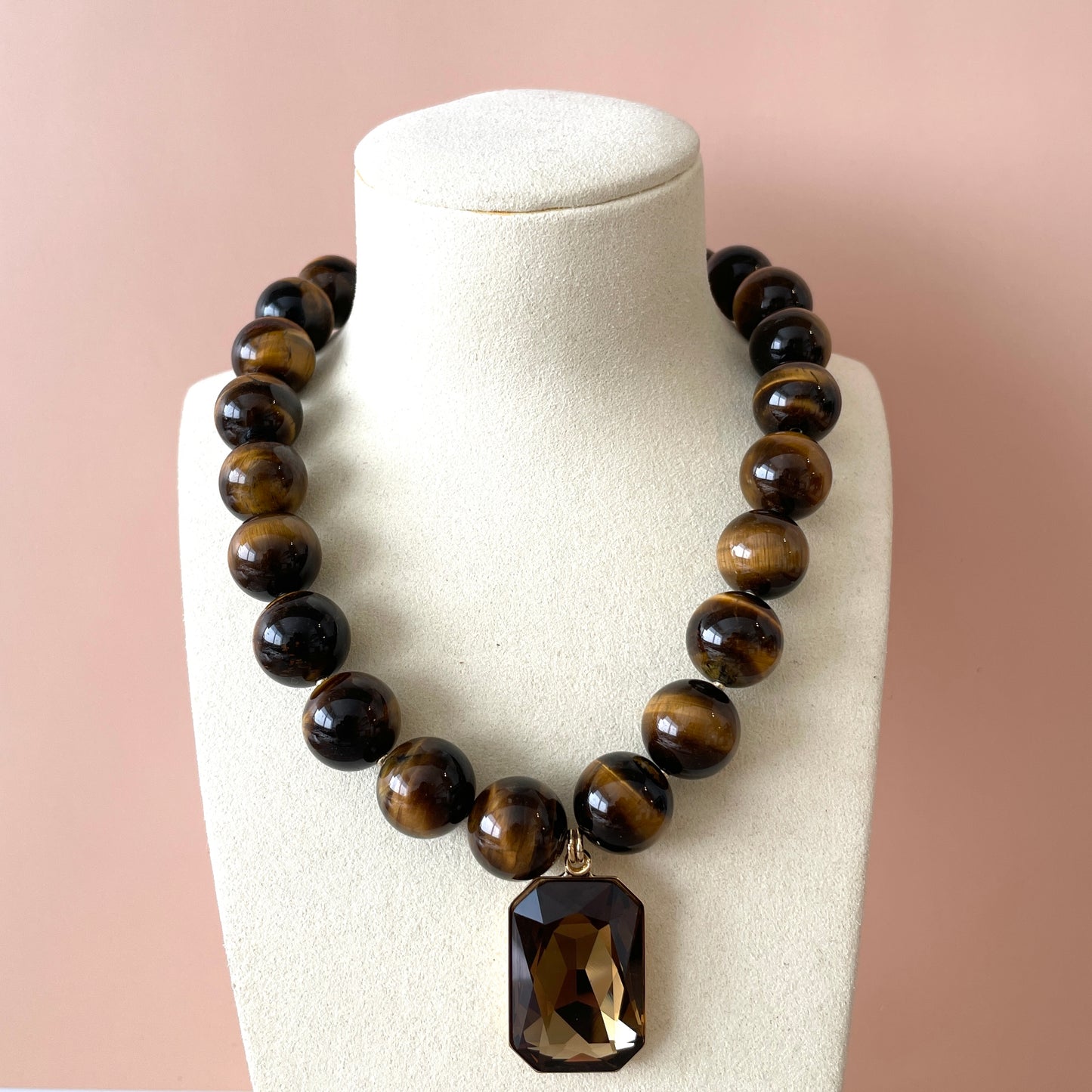 COLLAR CHERRY BLOSSOM OJO DE TIGRE