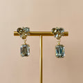 ARETES FACET DROP GRIS