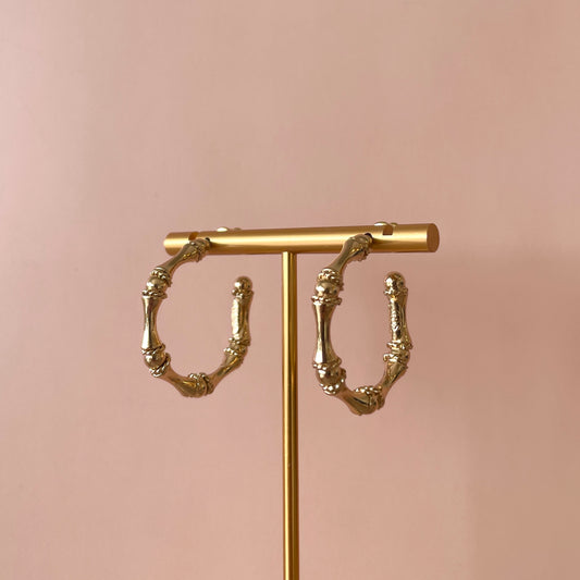 ARRACADAS BAMBOU GOLD