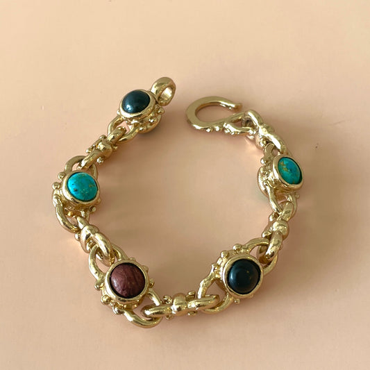 BRAZALETE AMARANTE MULTICOLOR TURQUESA