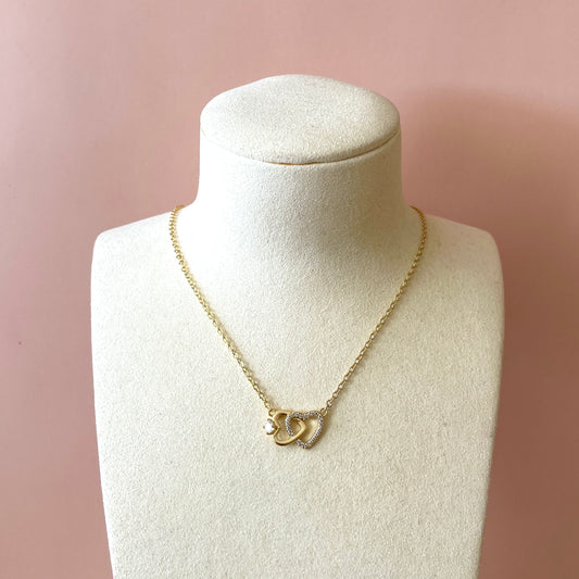 COLLAR AROS DOBLES CORAZON