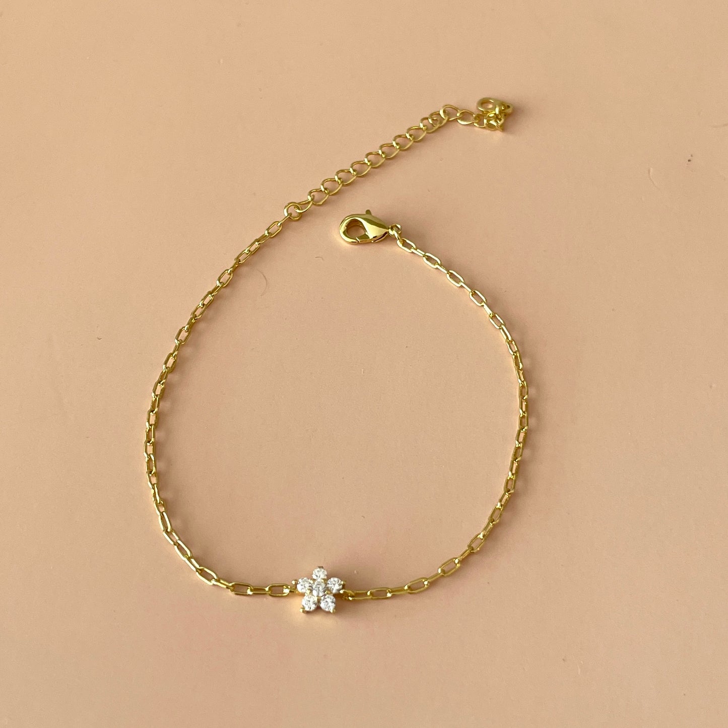 PULSERA FLOR DE CINCO PIEDRAS
