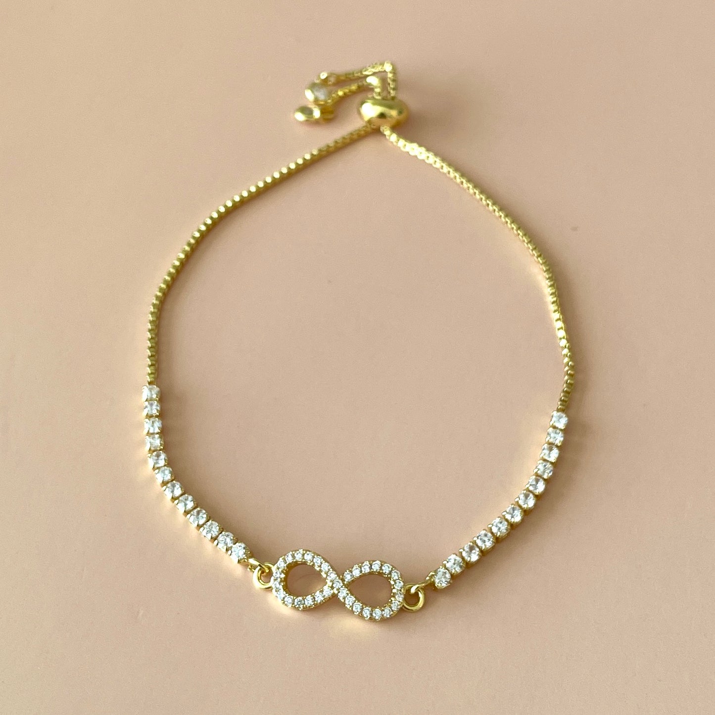 PULSERA TENNIS INFINITO CON PIEDRA CLEAR