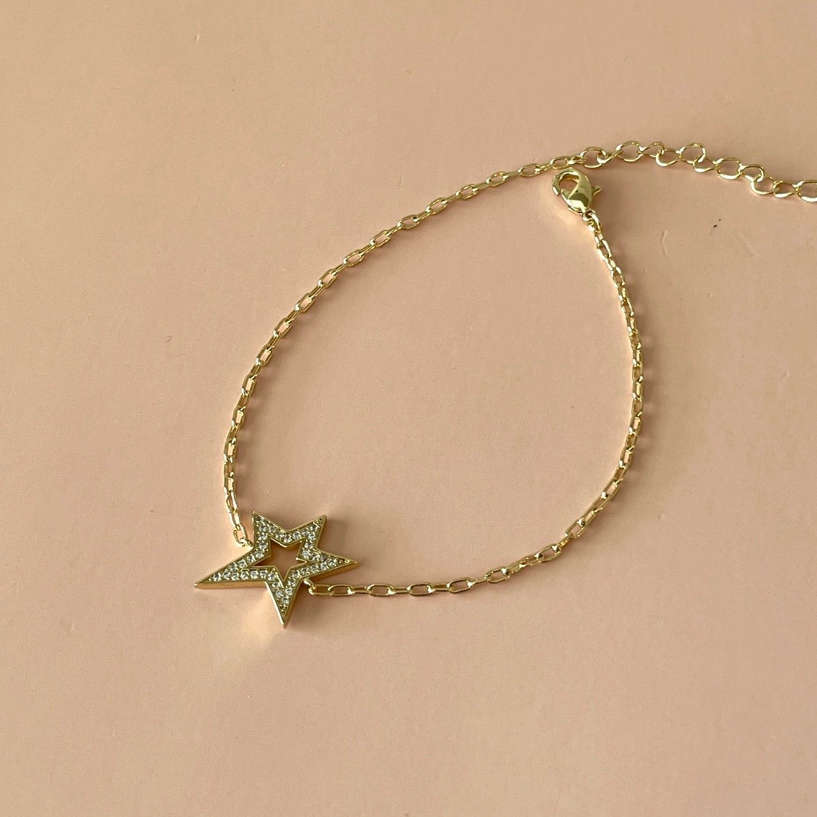 PULSERA ESTRELLA PIEDRAS GRANDE