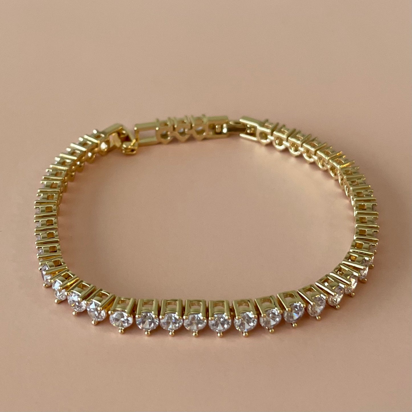 PULSERA TENNIS CRISTAL REDONDO CLEAR