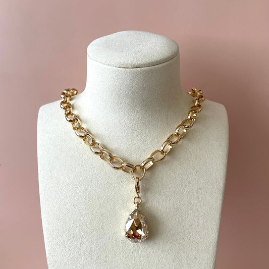 COLLAR DROP CHARM GOLD