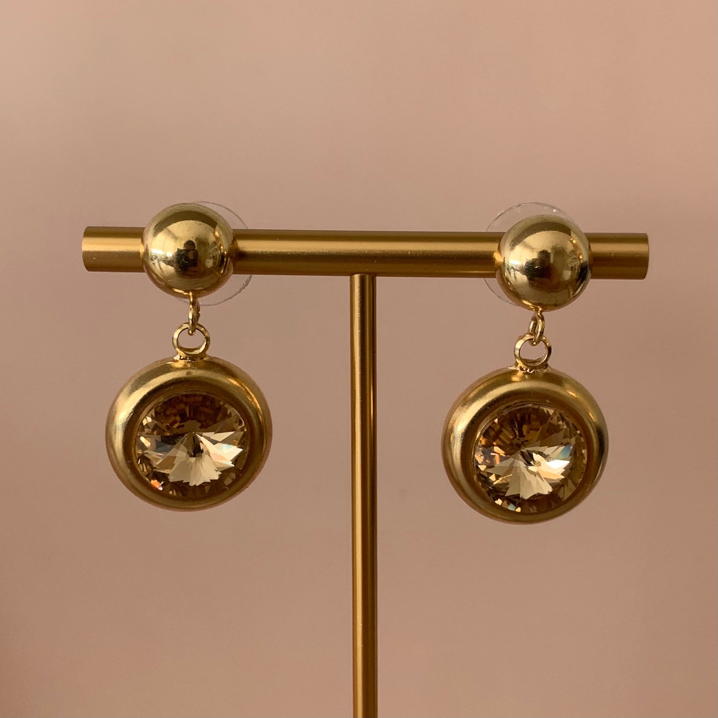 ARETES MADRID DORADO COLGANTE