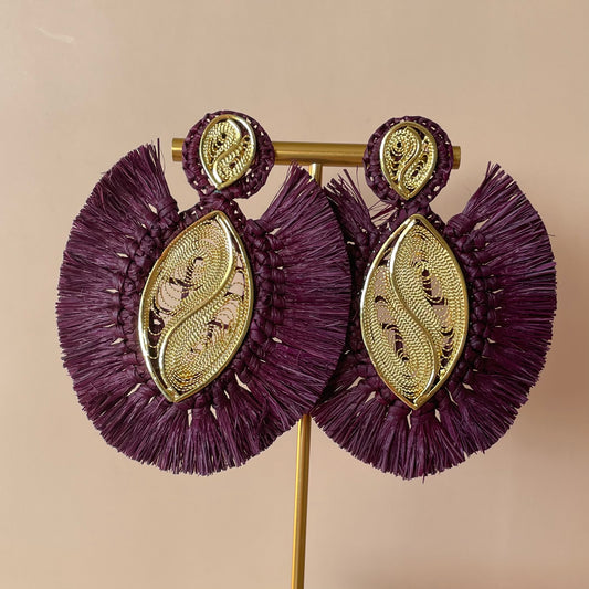 ARETES FARAONA NATTIVA MORADO
