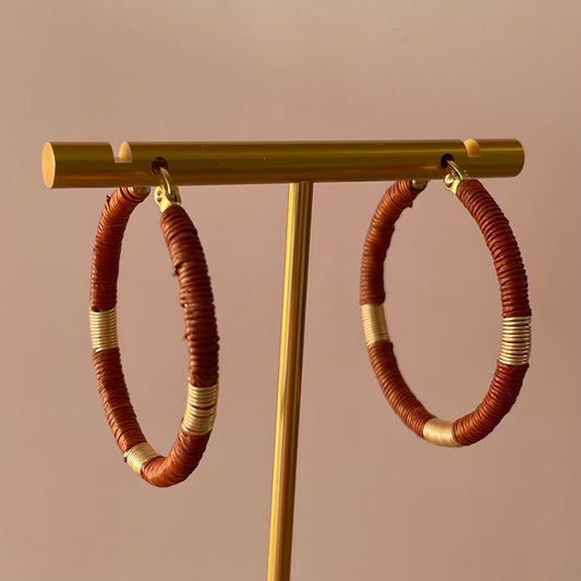 ARRACADAS WERREGUE DROP HOOPS CAFE