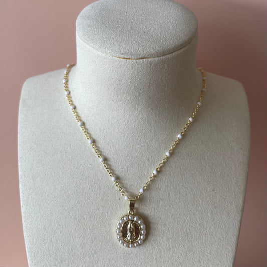 COLLAR DE PERLAS VIRGEN DE GUADALUPE