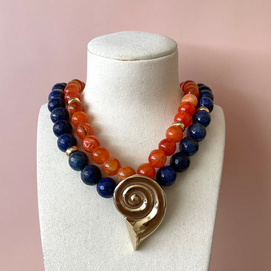 COLLAR MONACO SHELL ORANGE