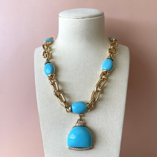 COLLAR CAPRI TURQUOISE
