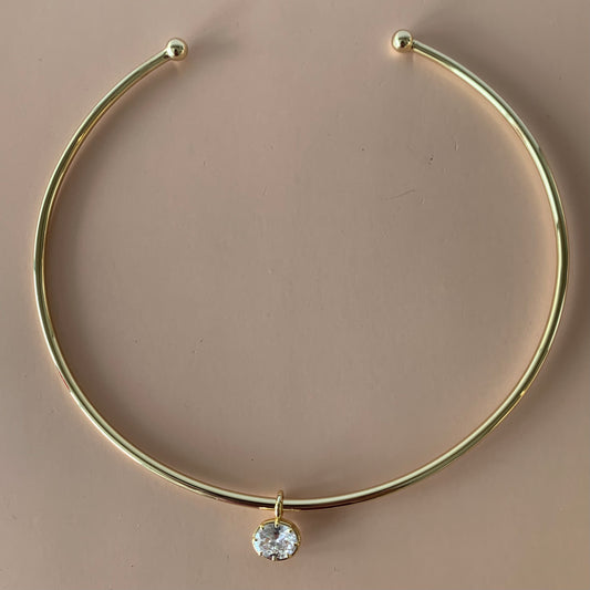 AROS GOLD CON DIJE OVAL ZIRCONIA 925
