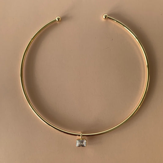 AROS GOLD CON DIJE BAGUETTE ZIRCONIA 925