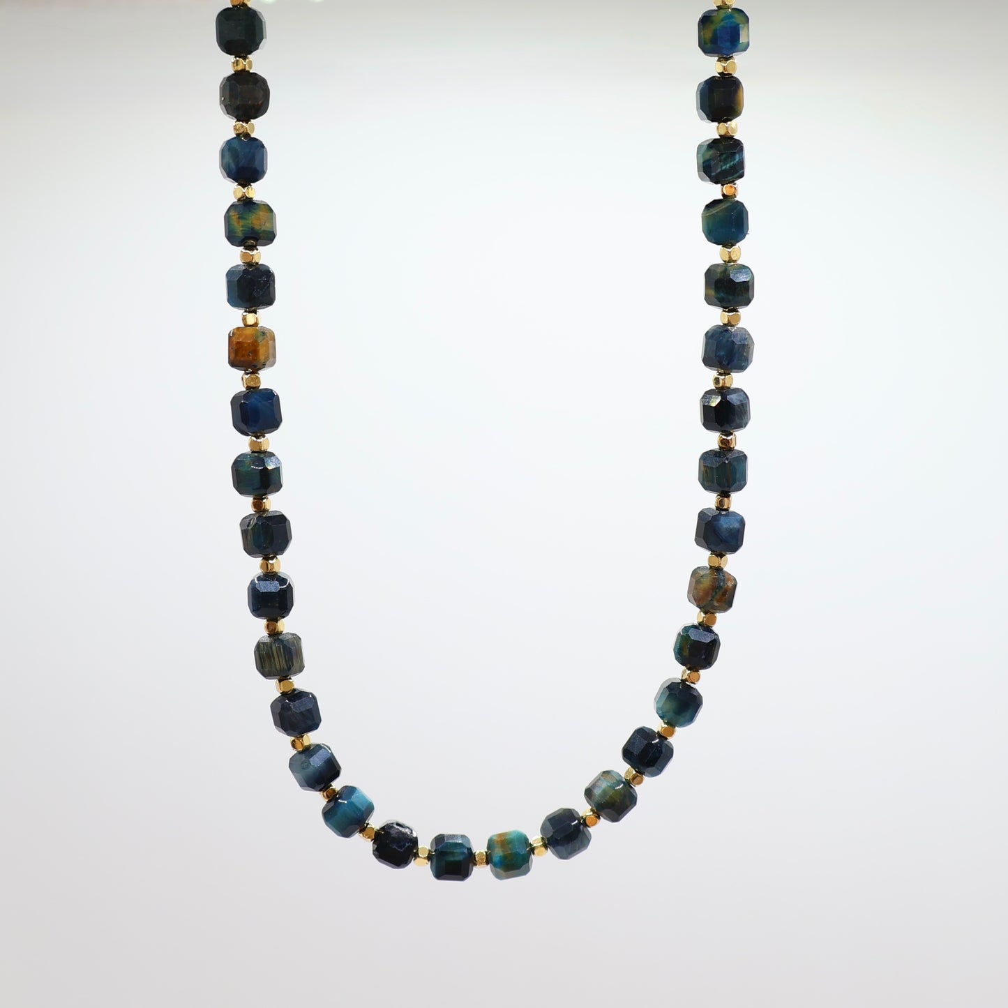 COLLAR MARRAKESH MIX AZUL PETROLEO
