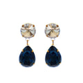 ARETES ROMELIA -AZUL MARINO CLEAR