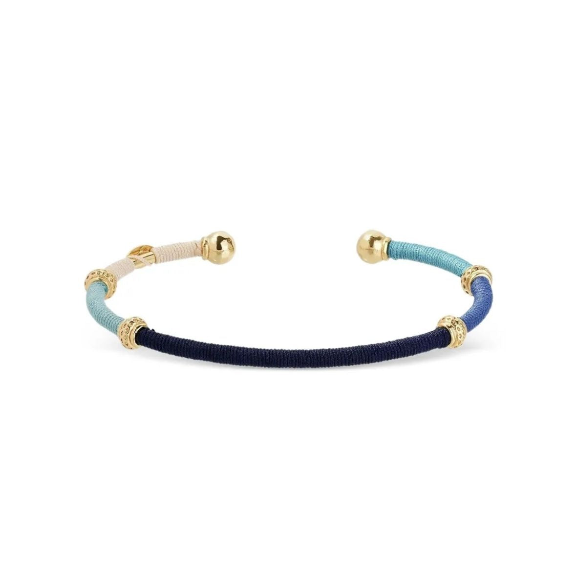 BRAZALETE ZANZIFULL MIX NAVY -GOLD