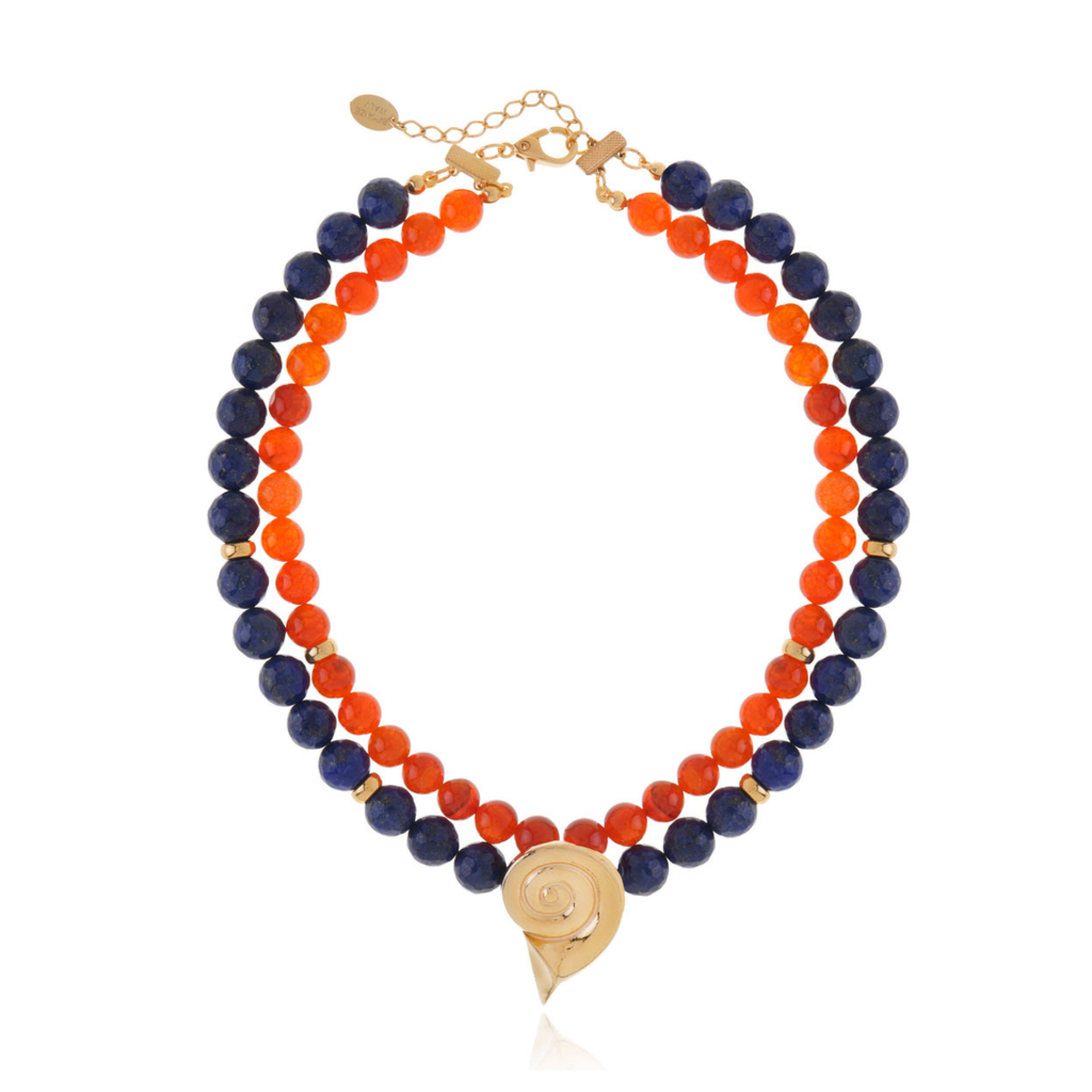 COLLAR MONACO SHELL ORANGE