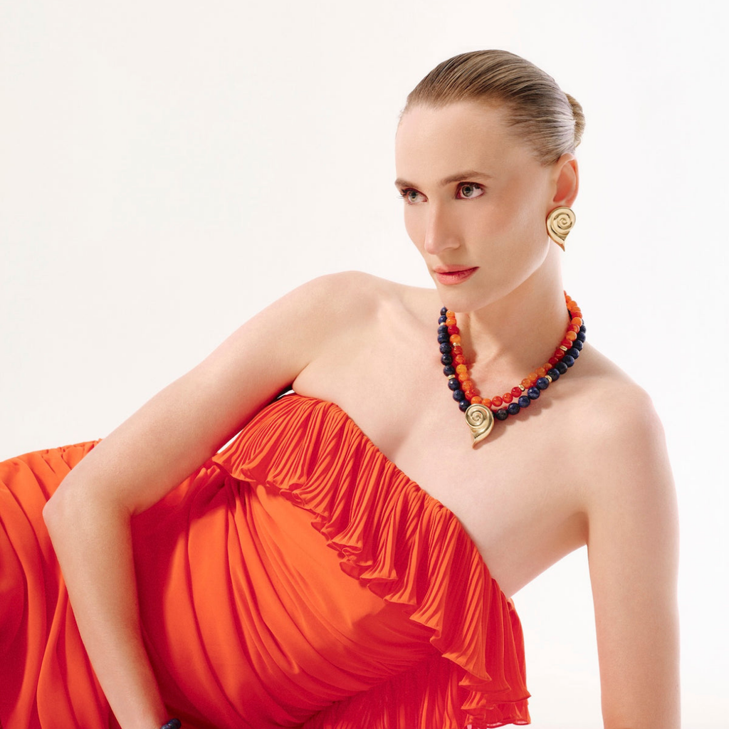 COLLAR MONACO SHELL ORANGE